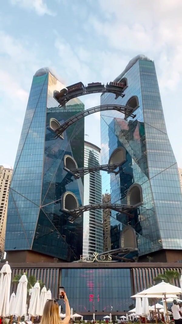 Rixos Train Between Towers in Dubai