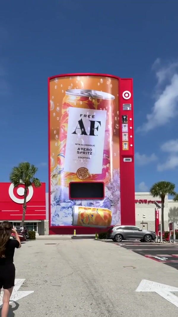 Free AF Towering Cooler Releases Cocktail Cans