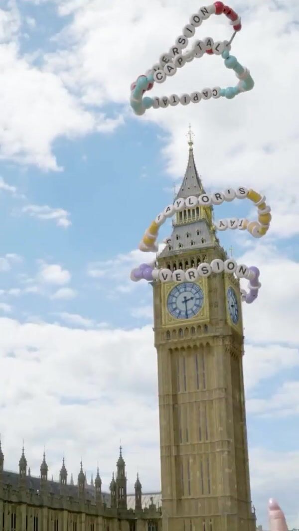 Capital Taylor Swift Friendship Bracelet at Big Ben
