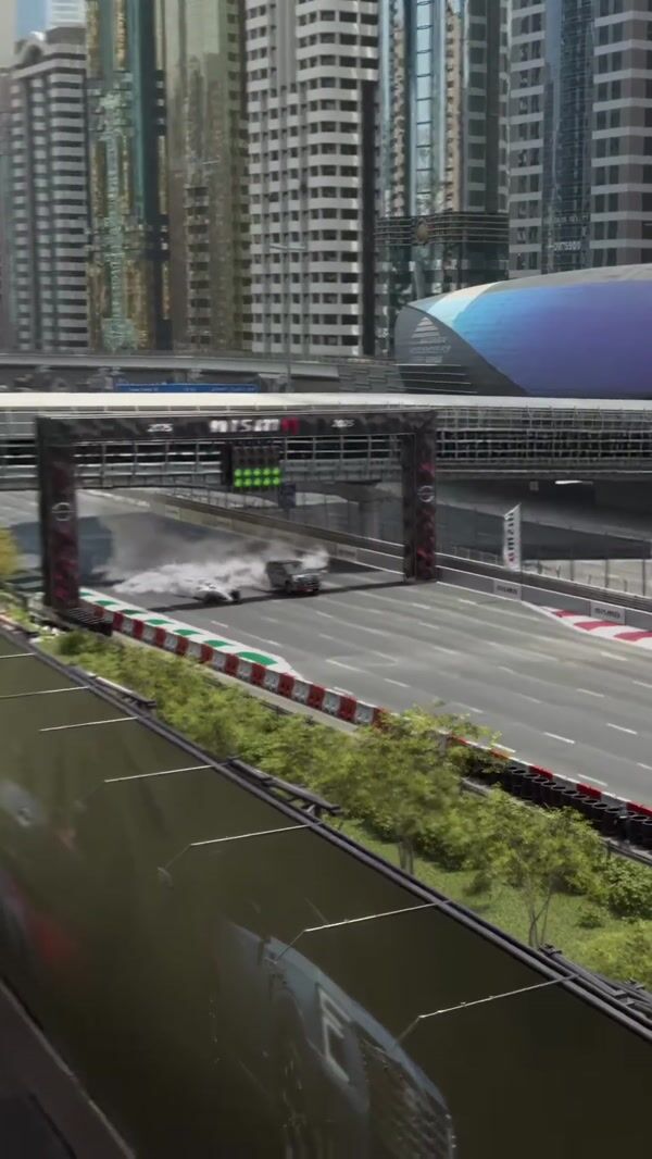 Nissan "Patrol NISMO" Overtakes Race Car