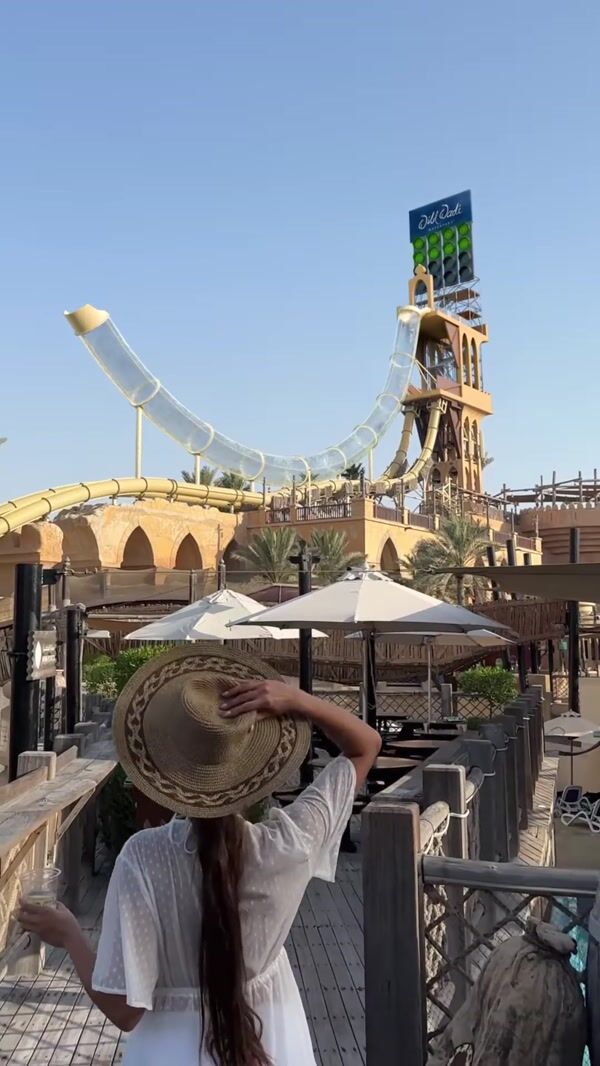 Wild Wadi Waterpark Tube Slide Launches Paragliders