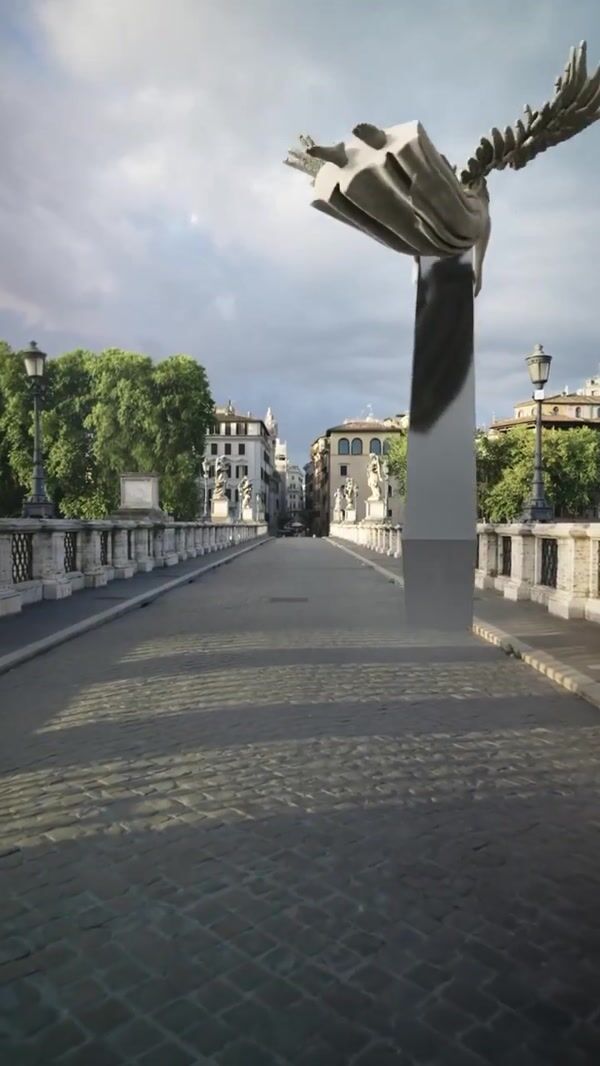 OnePlus Angel Statue Carrying Metal Bar