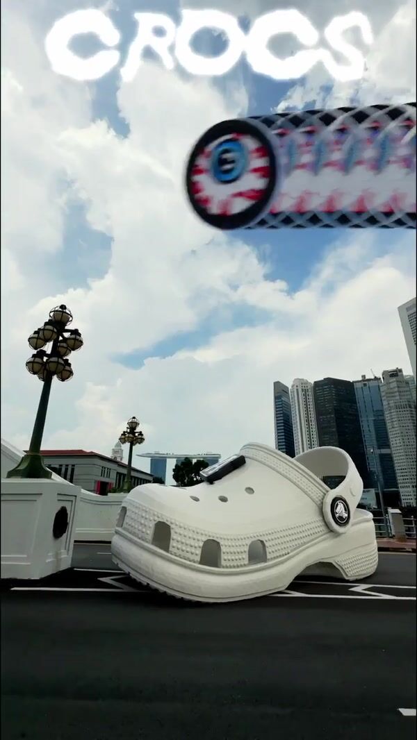 Crocs Giant Clogs and Jibbitz on Singapore Streets