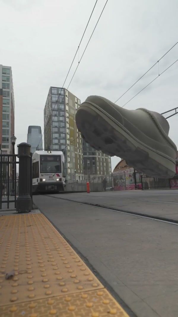 UGG Slipper Tram Collision at Rail Station