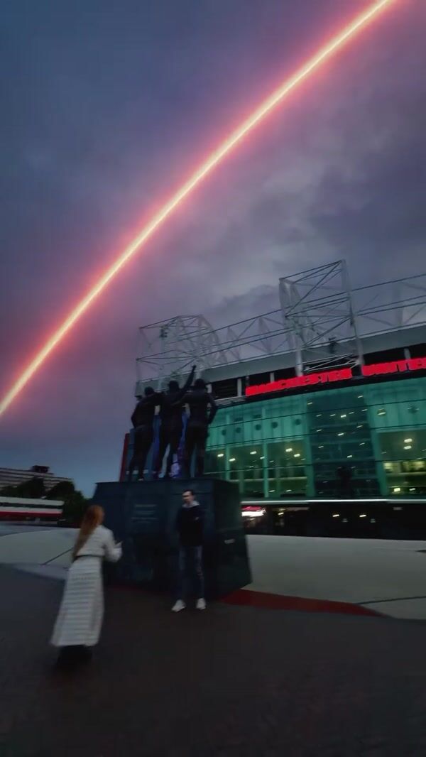 Tiger Beer Can Hologram Above Stadium