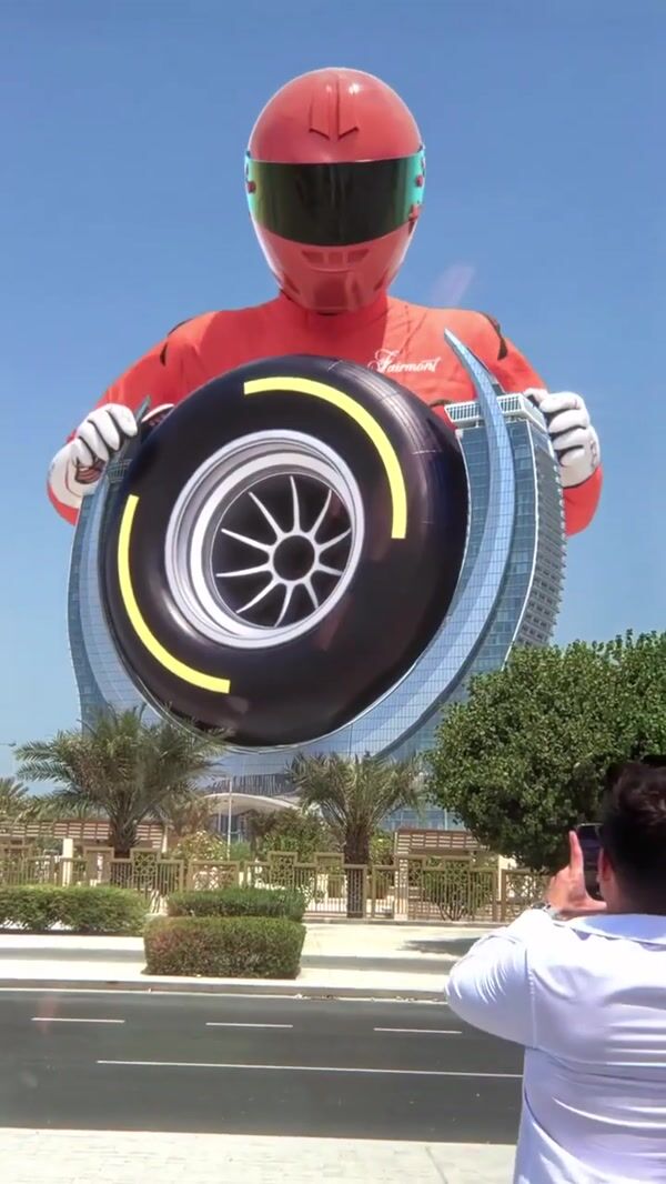 Fairmont Hotels Racer Spins Wheel at Hotel