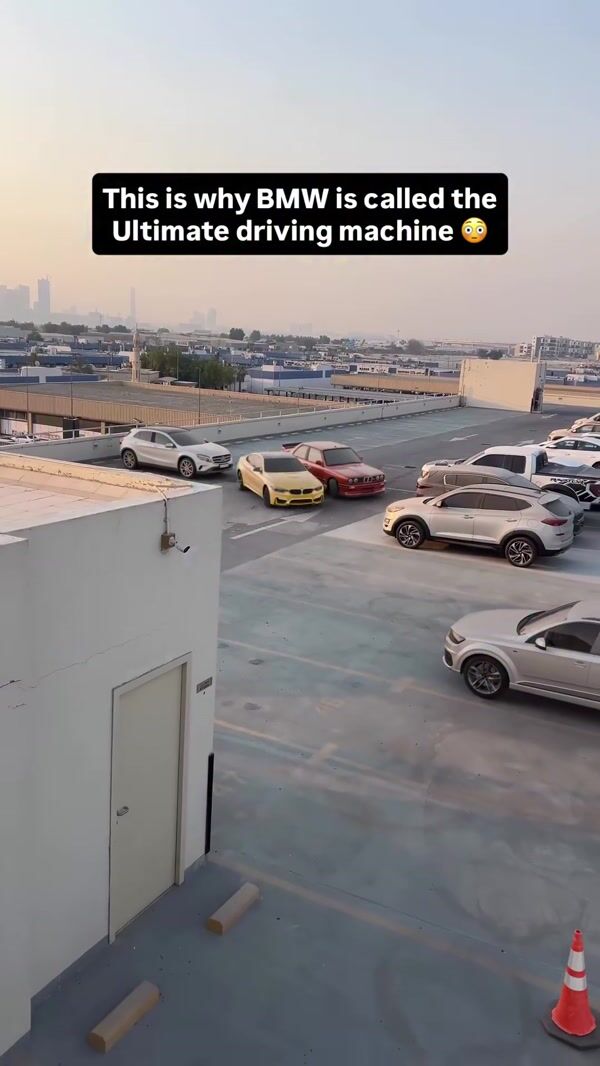 Automax BMW Cars Drift in Parking Lot
