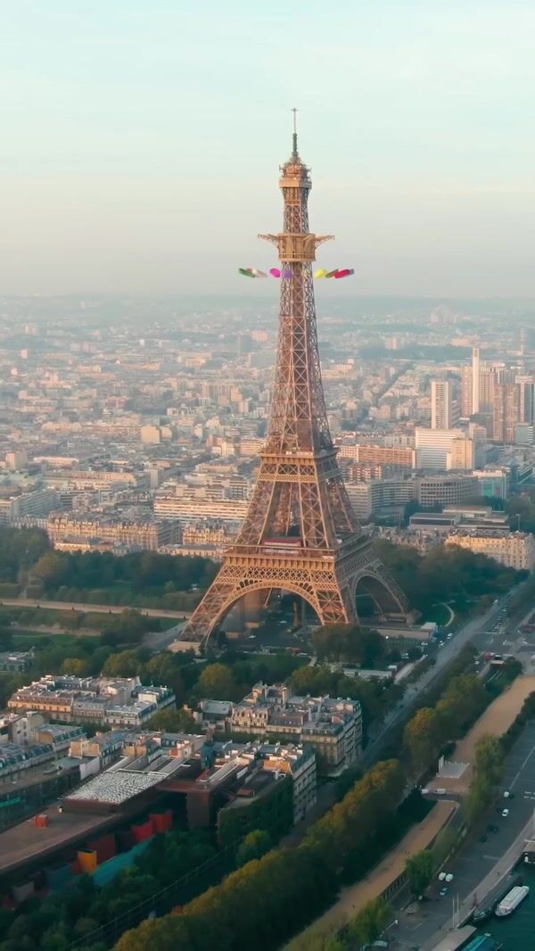 Roche Bobois Bubble Sofas Swing Ride on Eiffel Tower