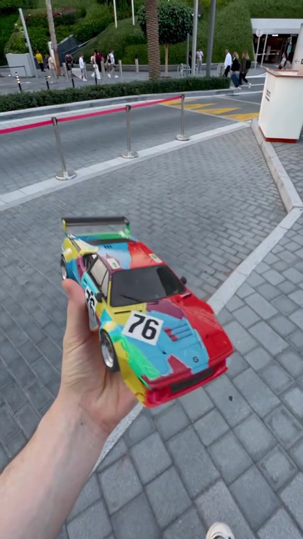 BMW Art Car Race Track Around Museum Of The Future