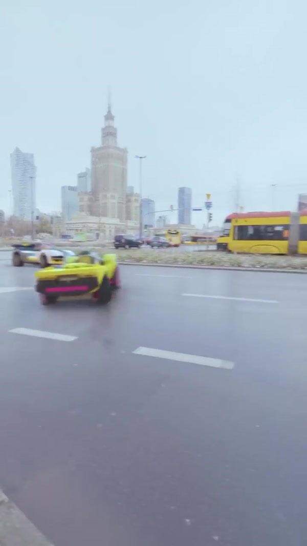 LEGO Sports Car Chase in Warsaw