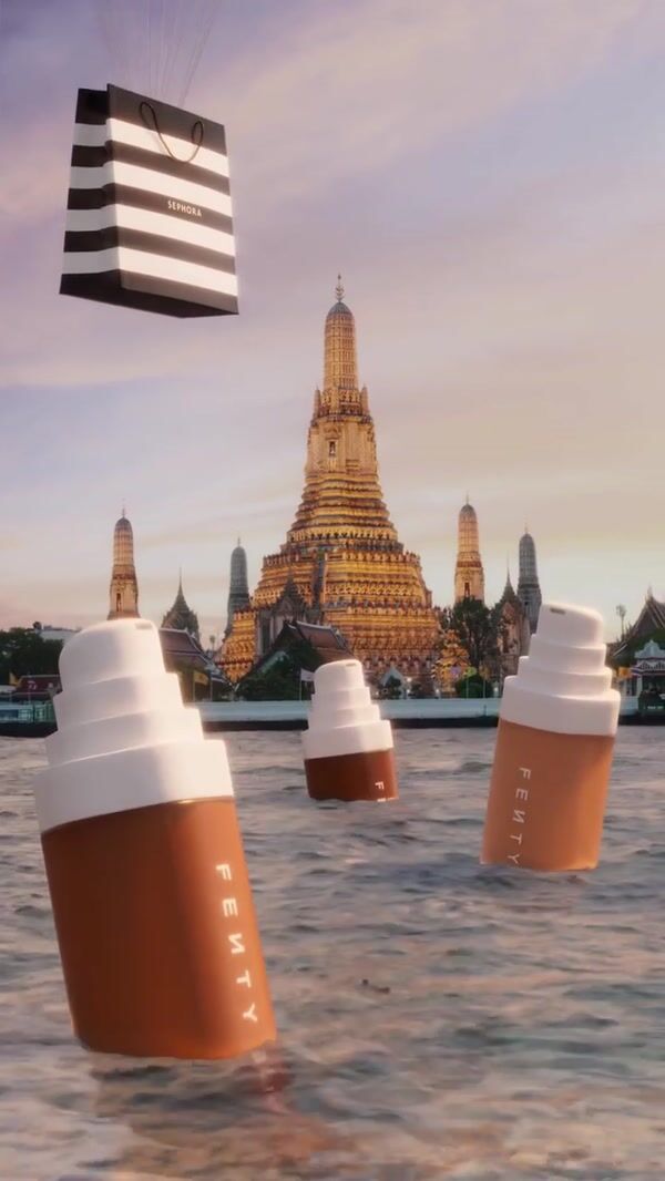 Sephora Foundation Bottle Floating in the River