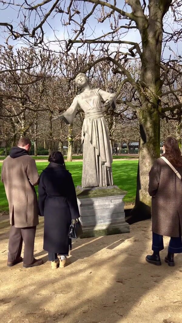 Withings Stone Statues Turn Into Dust in Paris Park