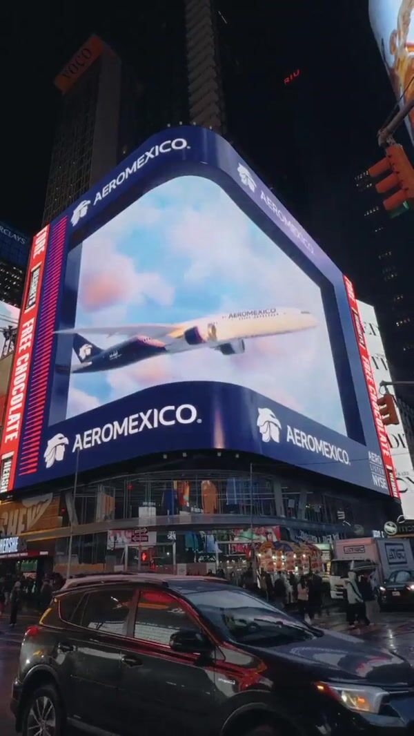 Aeromexico Plane Breaks Through Clouds
