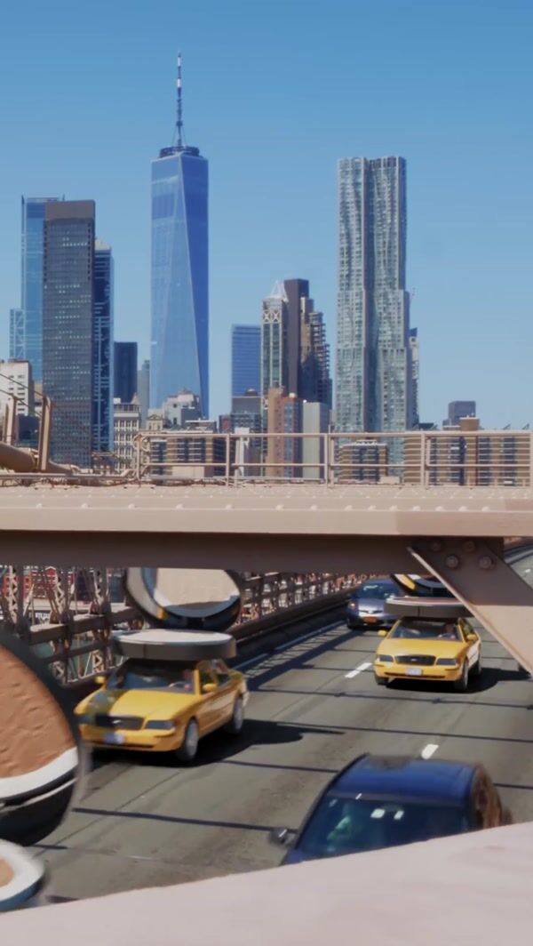bareMinerals Giant Compacts Atop Taxis