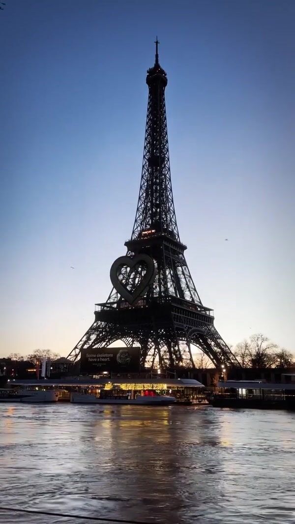 Girard-Perregaux Heart Signage at Eiffel Tower
