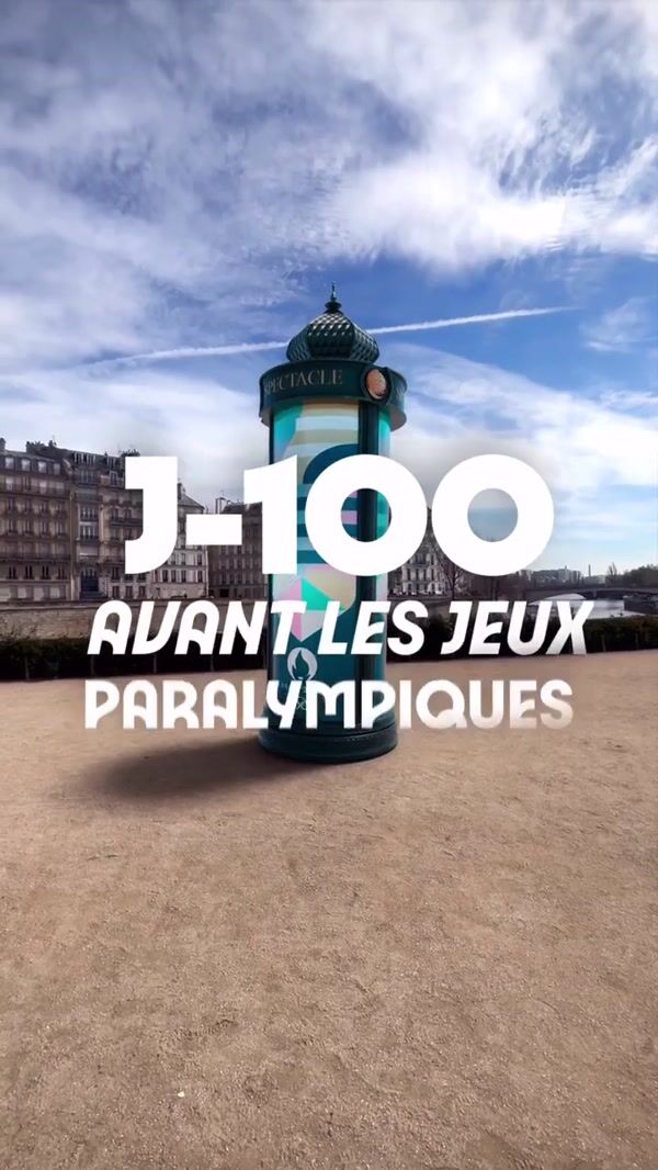 Ville De Paris Sports Balls Emerge from Column Ad