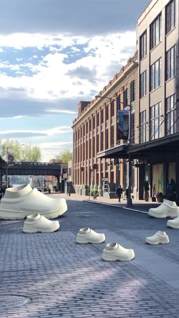 UGG Slippers Walking on Street in New York City