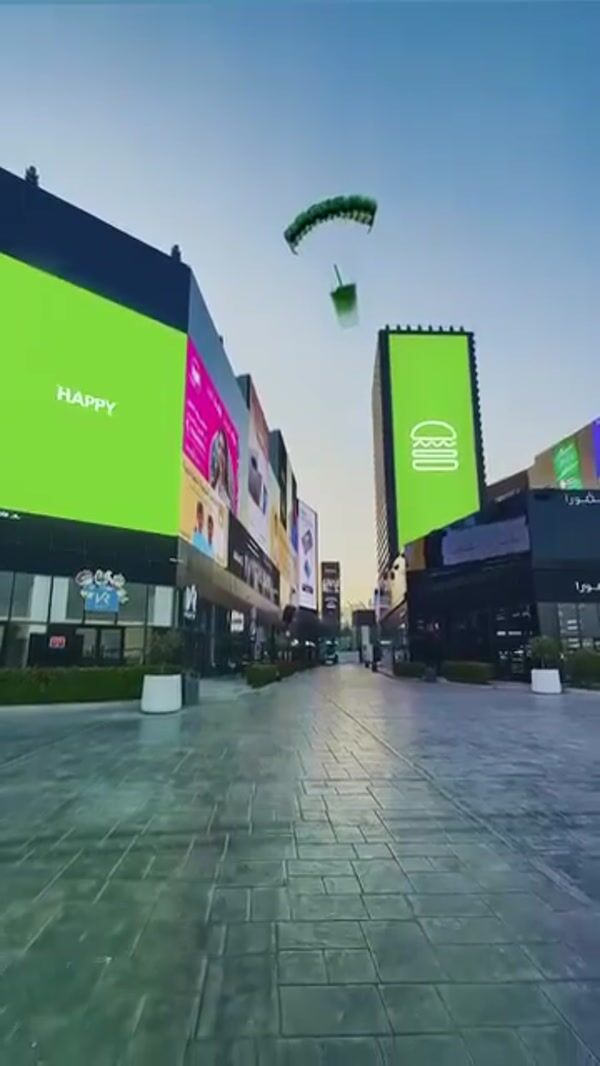 Shake Shack Giant Cup Parachutes into Plaza