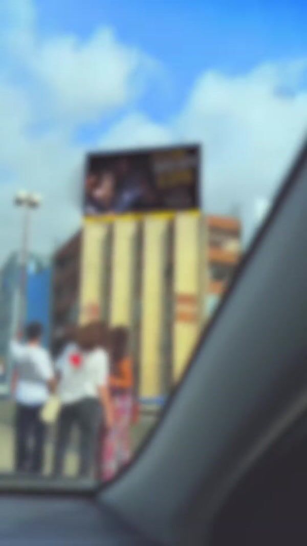 Roadster Diner Woman Steps Out of Billboard