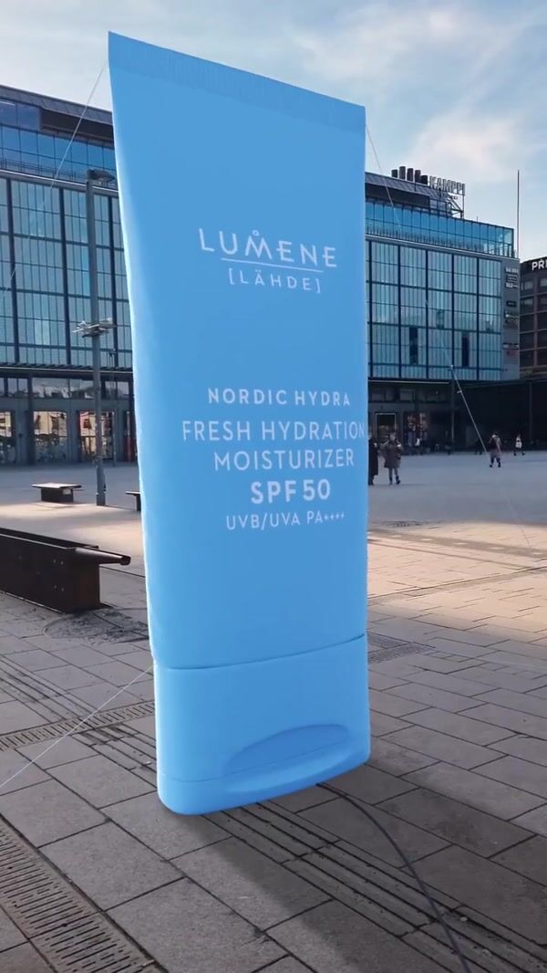 Lumene Moisturizer Rises Toward the Sky