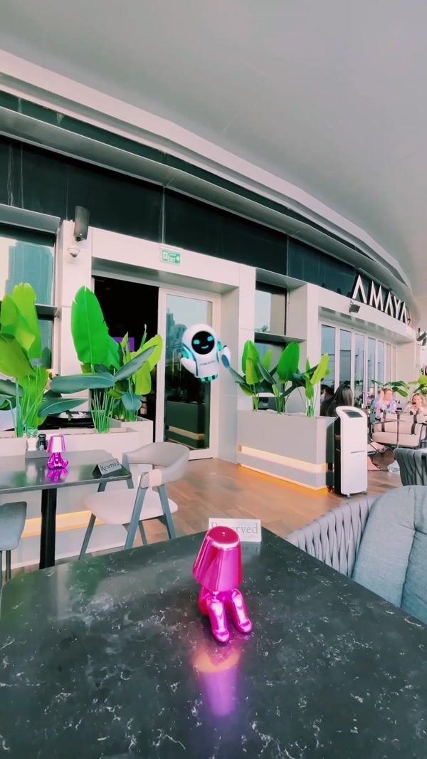 Amaya Dubai Flying Robot Servers