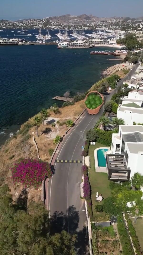 Pernod Ricard Giant Basket of Bodrum Limes Travels to City