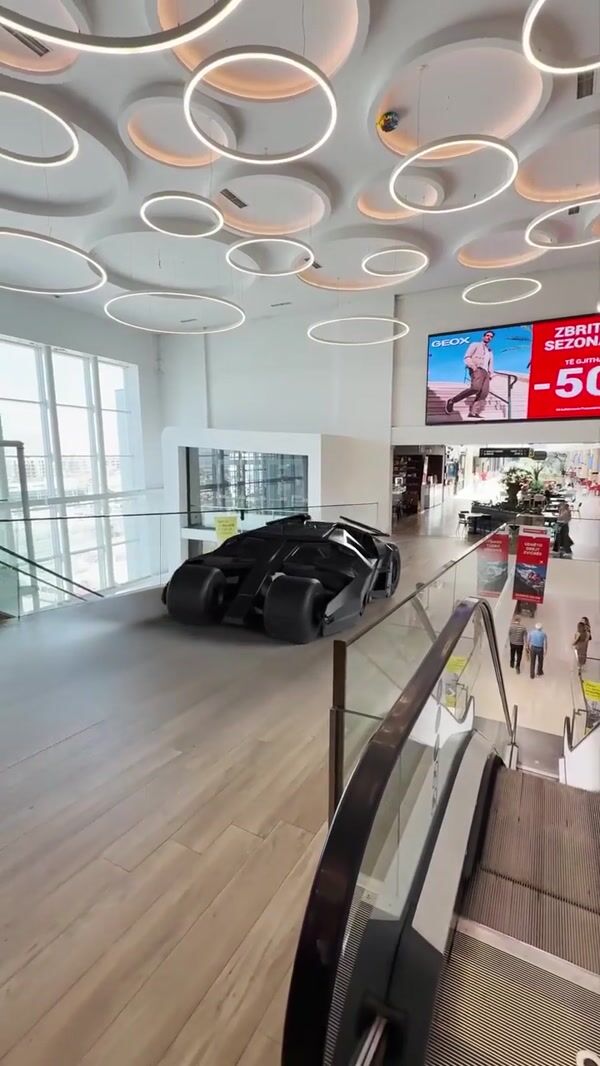 Cineplexx Batmobile Arrives at Cinema