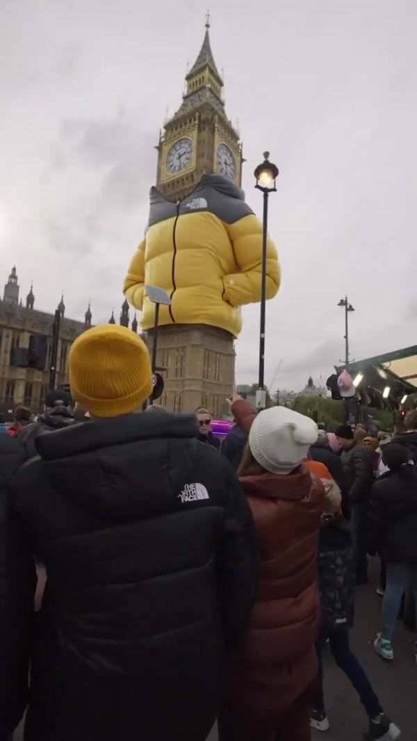 JD Sports Big Ben Wearing Puffer Jacket