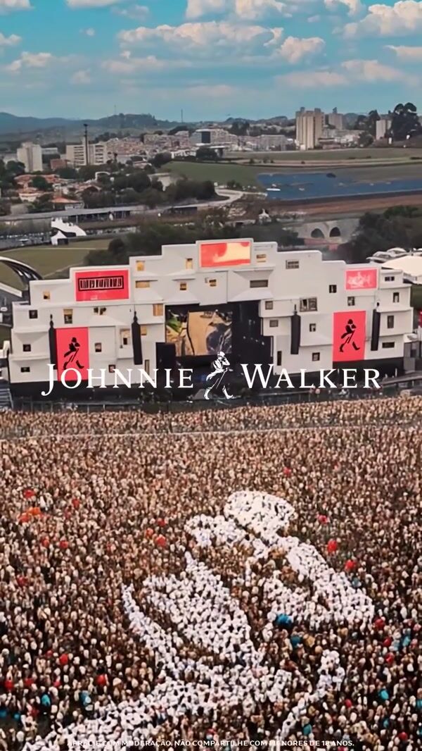 Johnnie Walker Striding Man Formation at The Town