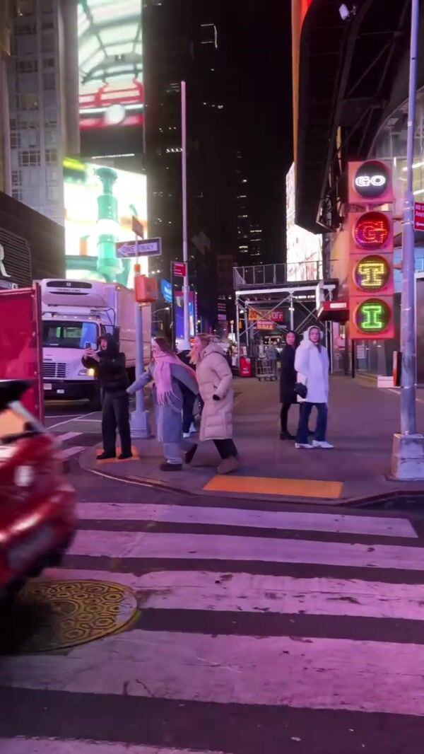 Volkswagen GTI Climbs Ramp in Times Square