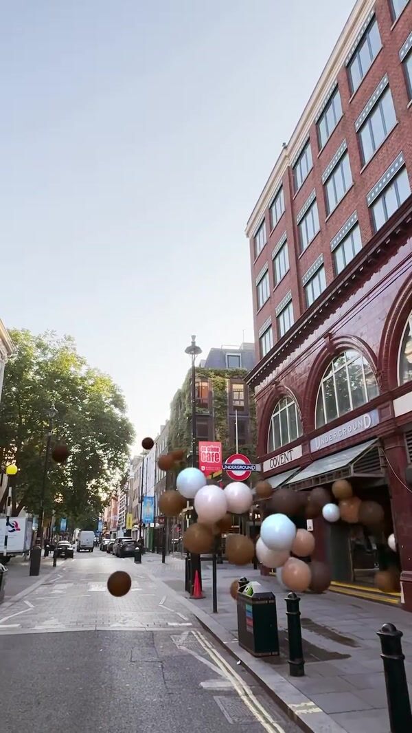 Erborian Giant Spheres Float Through London
