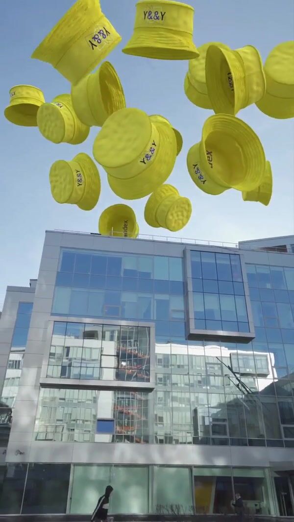 Yandex Floating Bucket Hats in the City