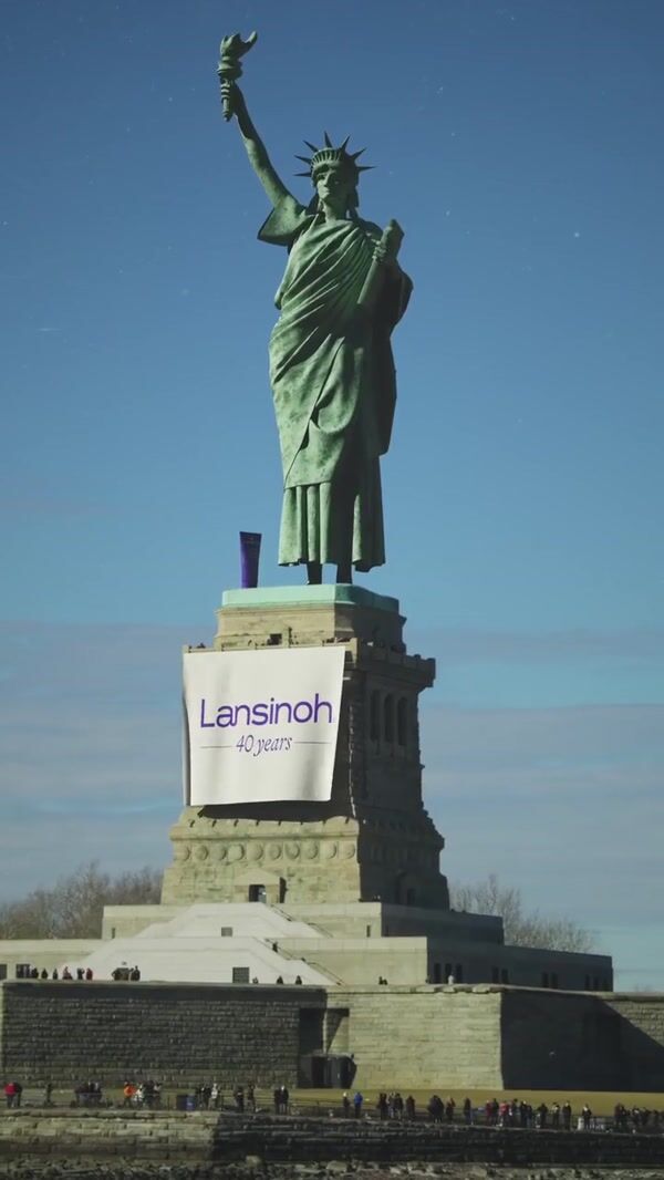 Lansinoh Cream as Statue of Liberty Torch
