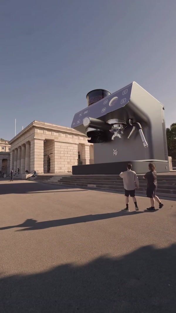 WMF Giant Coffee Machine Reveals Cafe