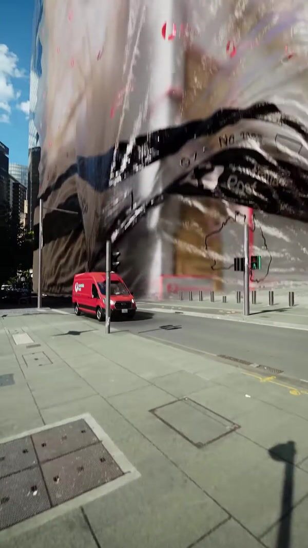 Australia Post Giant Plastic Reveals Towering Parcels
