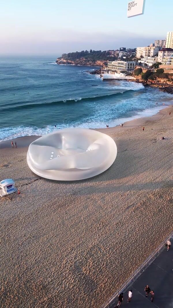 BIOTYSPA Sculpt Cup Inflates at Beach
