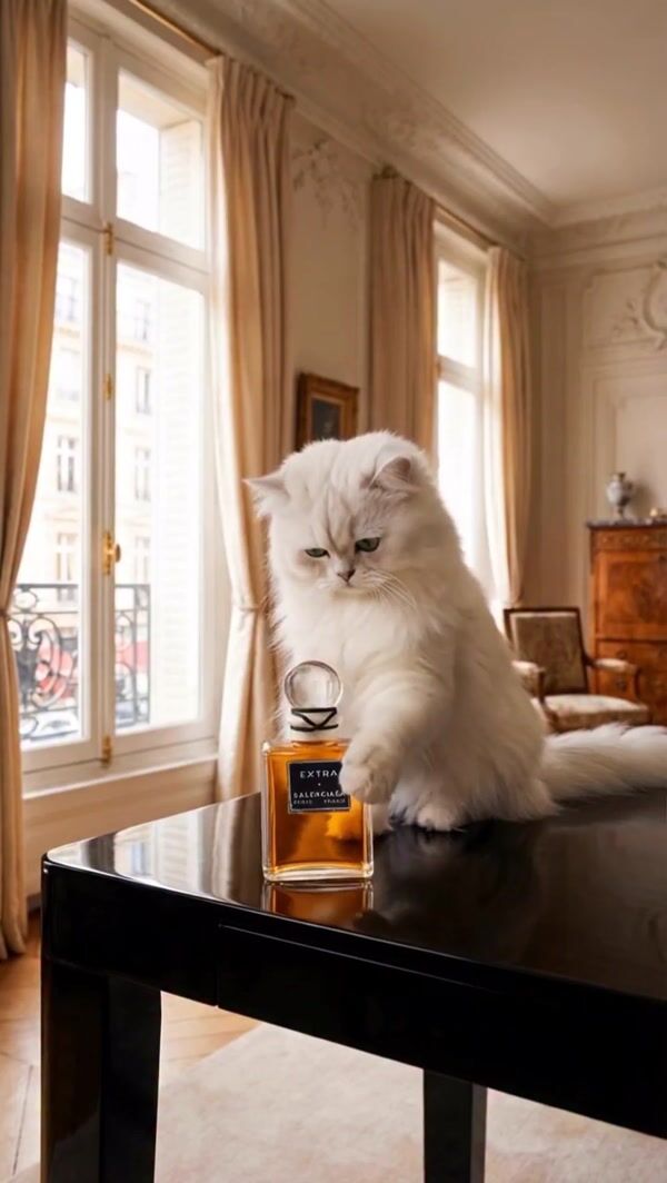 Balenciaga Cat Toys with Perfume Bottle