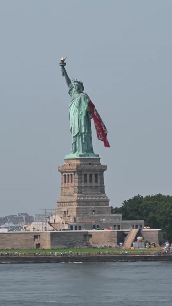 Magda Butrym Scarf Draped on Liberty’s Arm
