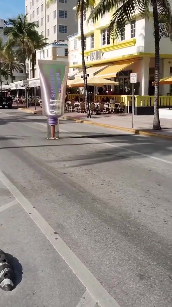 Naked Sundays Truck Smashes Sunscreen to Pieces