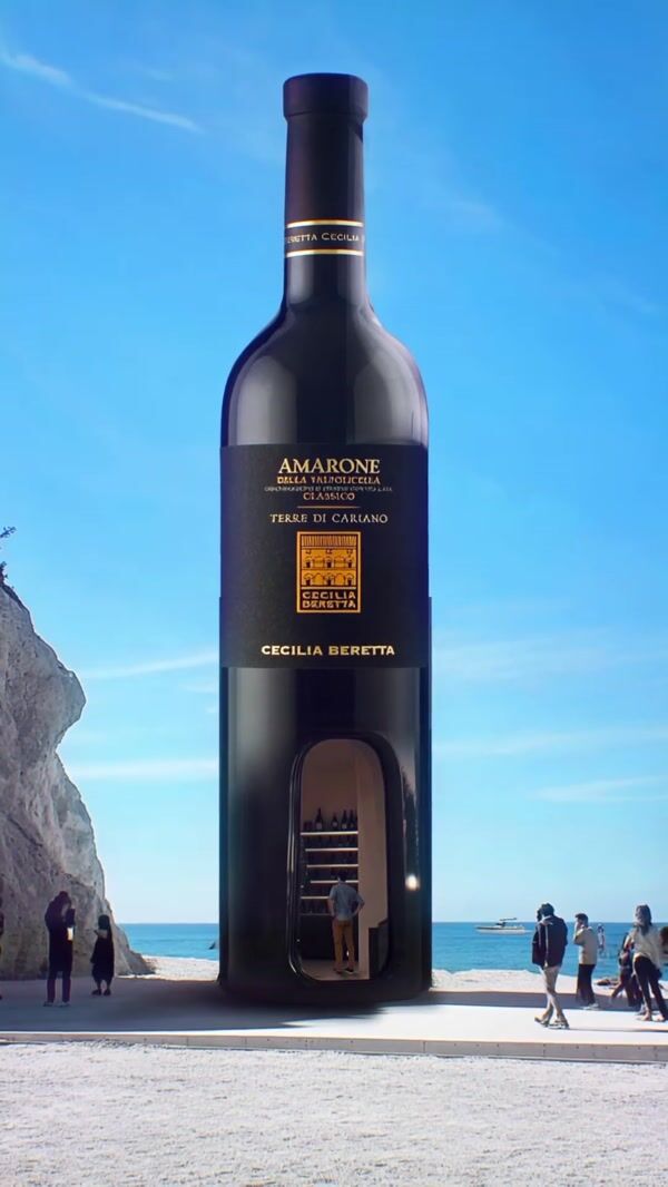 Pasqua Wine Bottle Wine Shop on Beach