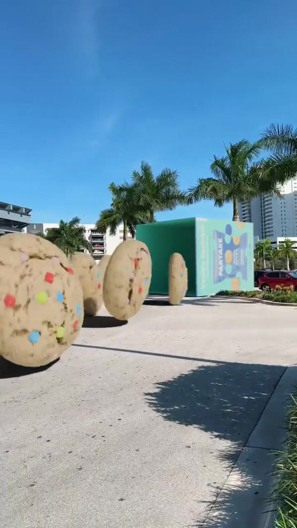 Partake Foods Giant Cookies Roll Outside Costco