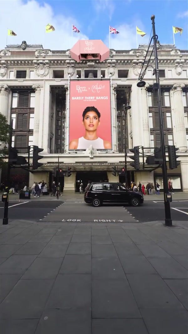 Beauty Works Woman In Billboard Gets Bangs