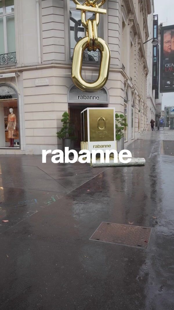 Rabanne Perfume Boxes Roll Out on Golden Carpet