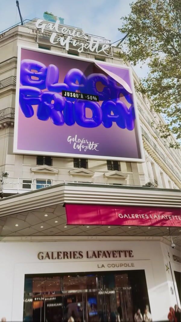 Galeries Lafayette Black Friday Balloons