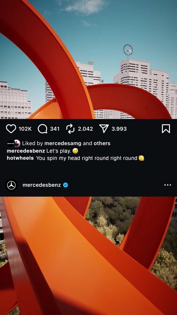 Mercedes Benz Hot Wheels Race Track Installation