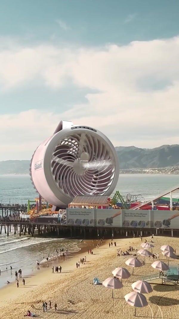 Shark Home Giant Fan Cools Santa Monica Pier