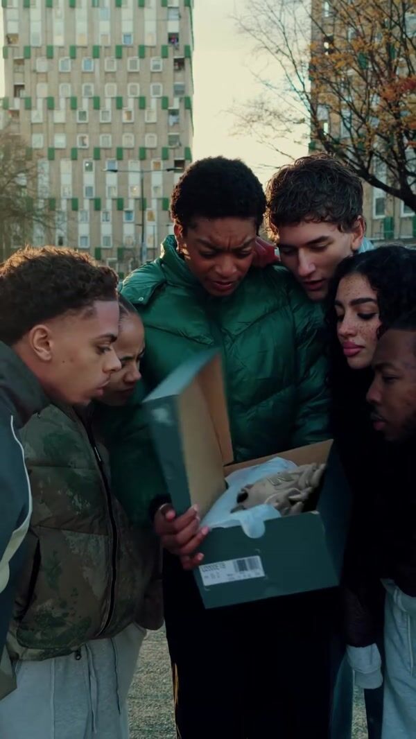 Foot Locker Sneaker Floats Away From Shoebox