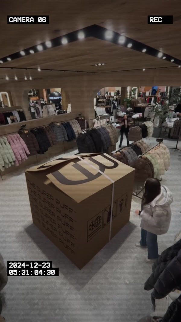 Aritzia Jackets Explodes from Box in Store
