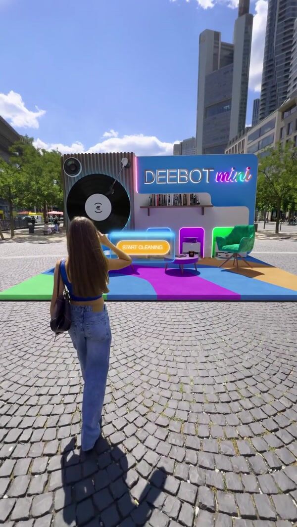 Ecovacs Giant Deebot Mini Street Installation