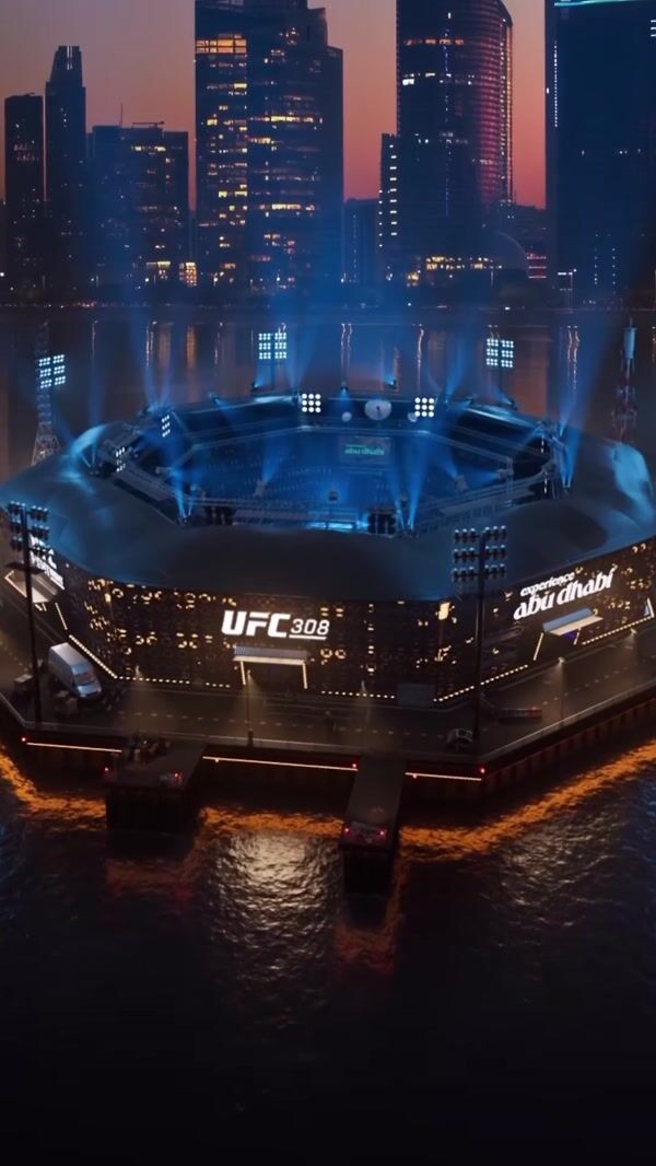 UFC Floating Stadium Above Waters in Dubai